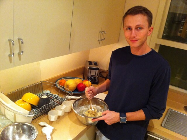 Making cookies with jace!