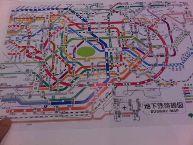Great tokyo subway map