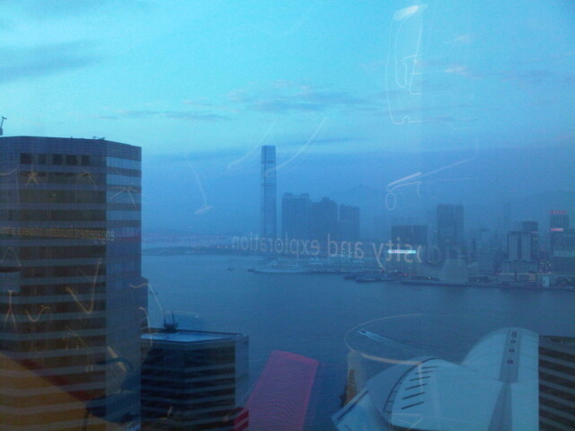 Same as the usual view but seen from farther down the island at my office