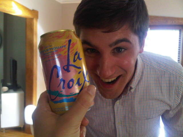 Having LaCroix at Chris’ house