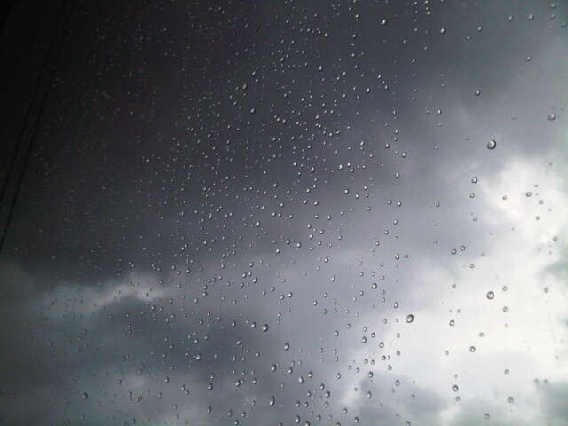 Typhooning outside