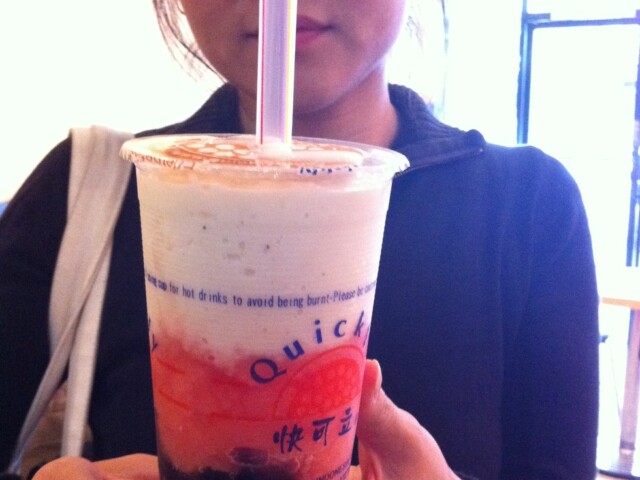 Bubble tea with sooz