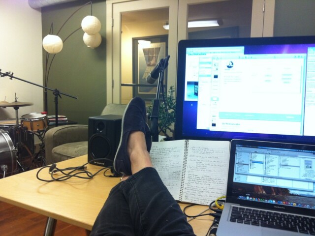 Pluggin away in “my” office