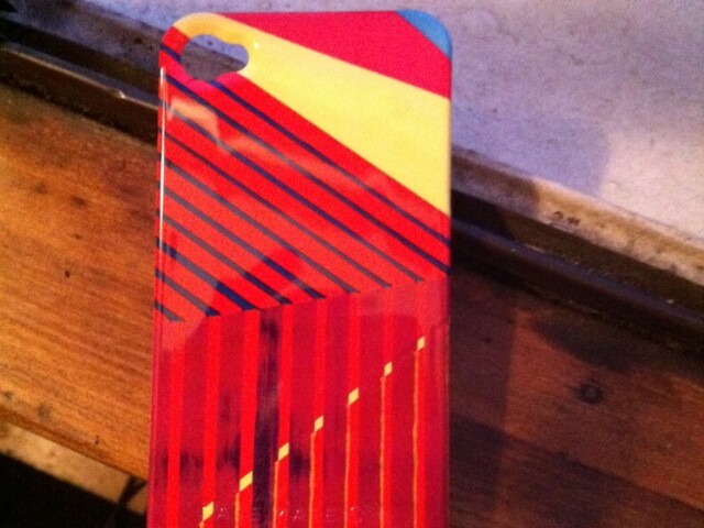 New case is fun. Redder than online but I still like it and it fits well.