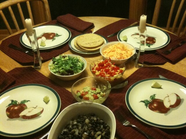 Tacos last night