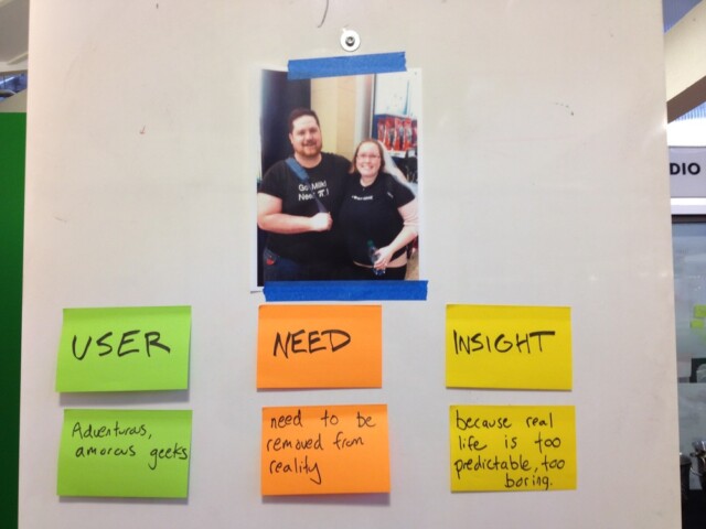 My team just selected their user need and insight