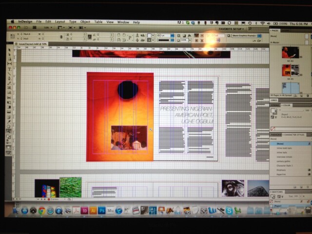Working on scree