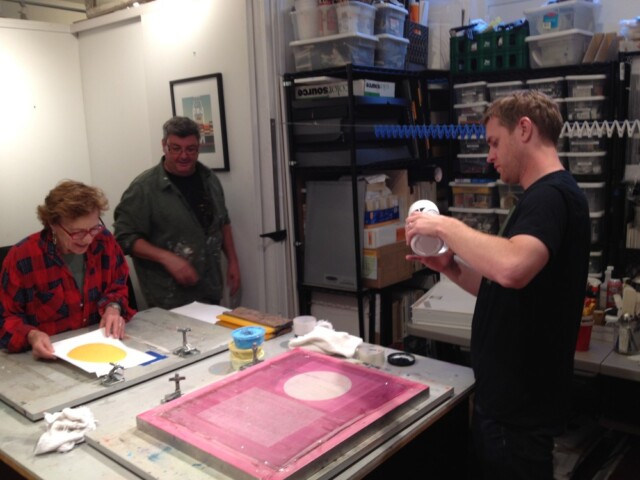 Screen print crew