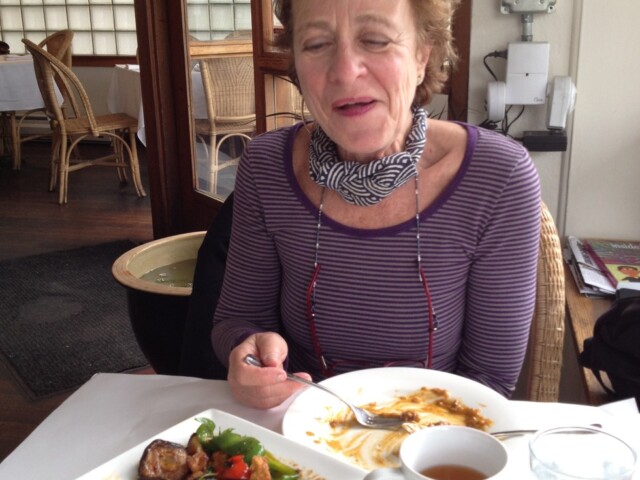 Dinner with my new friend Diane