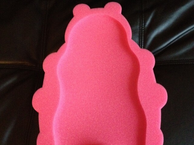 Got a sponge for the sink for someone to take his tubbies. Hope he likes pink – it’s all they had