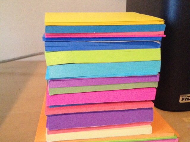Just stacked my post it’s