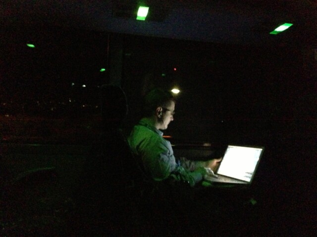 On shuttle