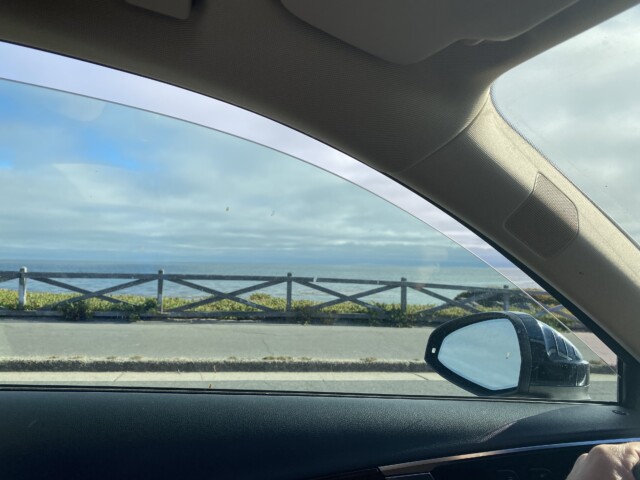 Cruising west cliff!